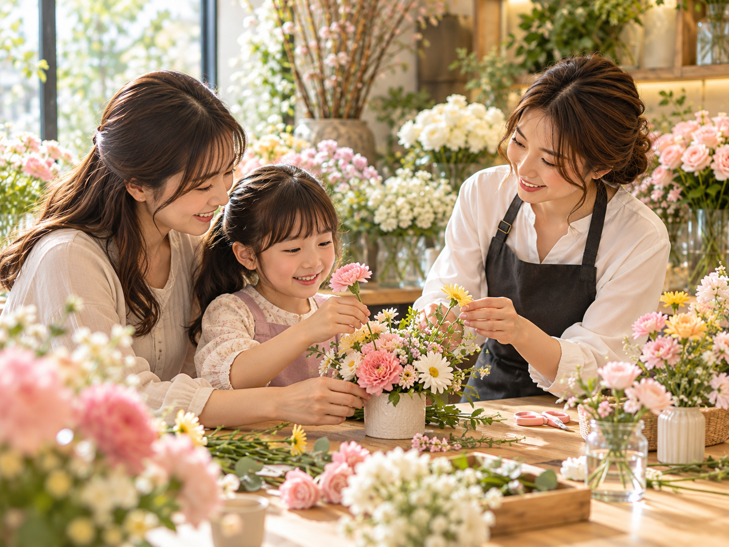 親子で楽しむ花育ワークショップ